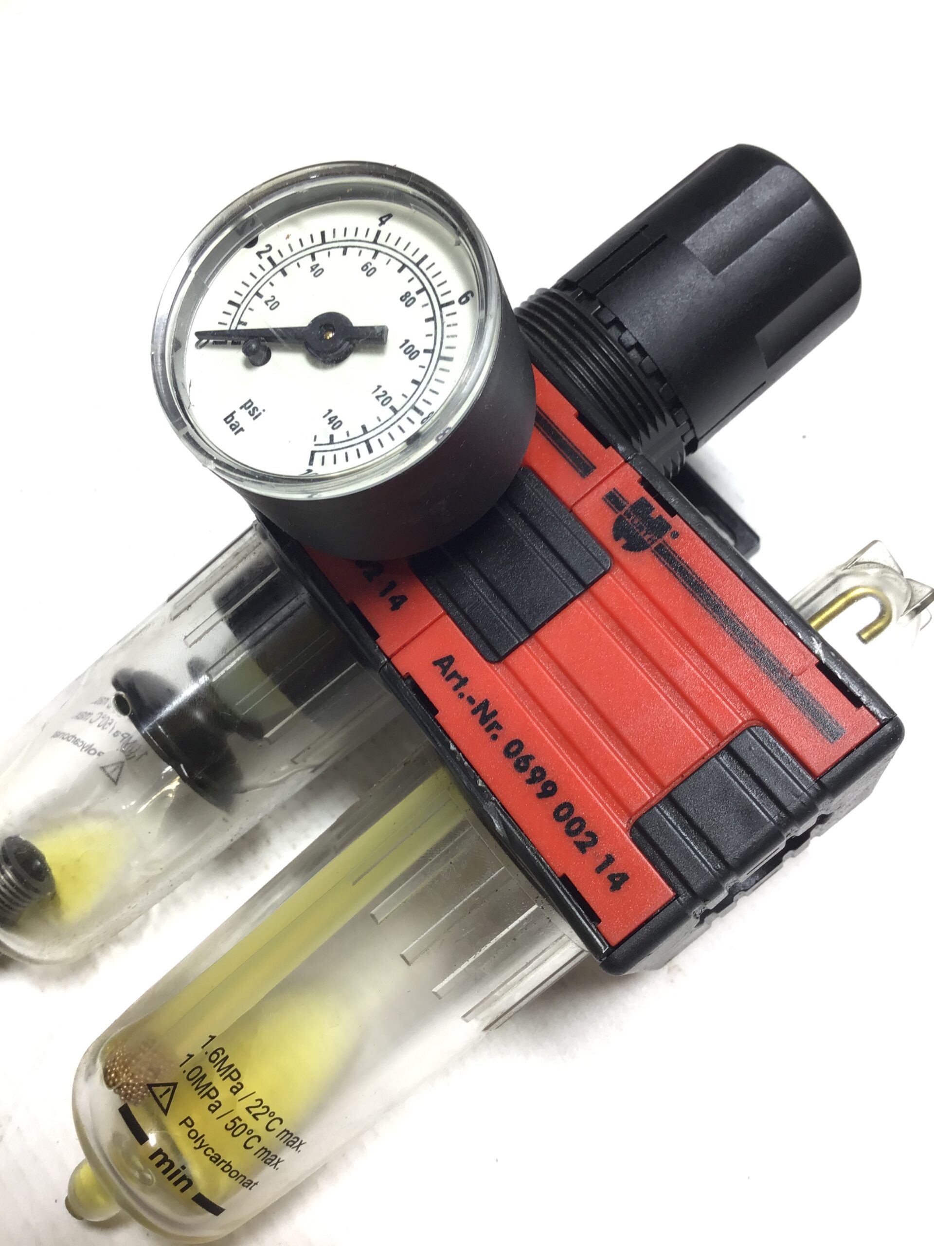 Würth 0699 002 14 Compressed Air Filter Regulator 0-140PSI 0-10Bar - Image 2