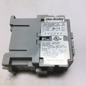 Allen-Bradley 100-C23EJ10 Contactor Ser C 6kV AC-1 690V 32A AC-12 20A