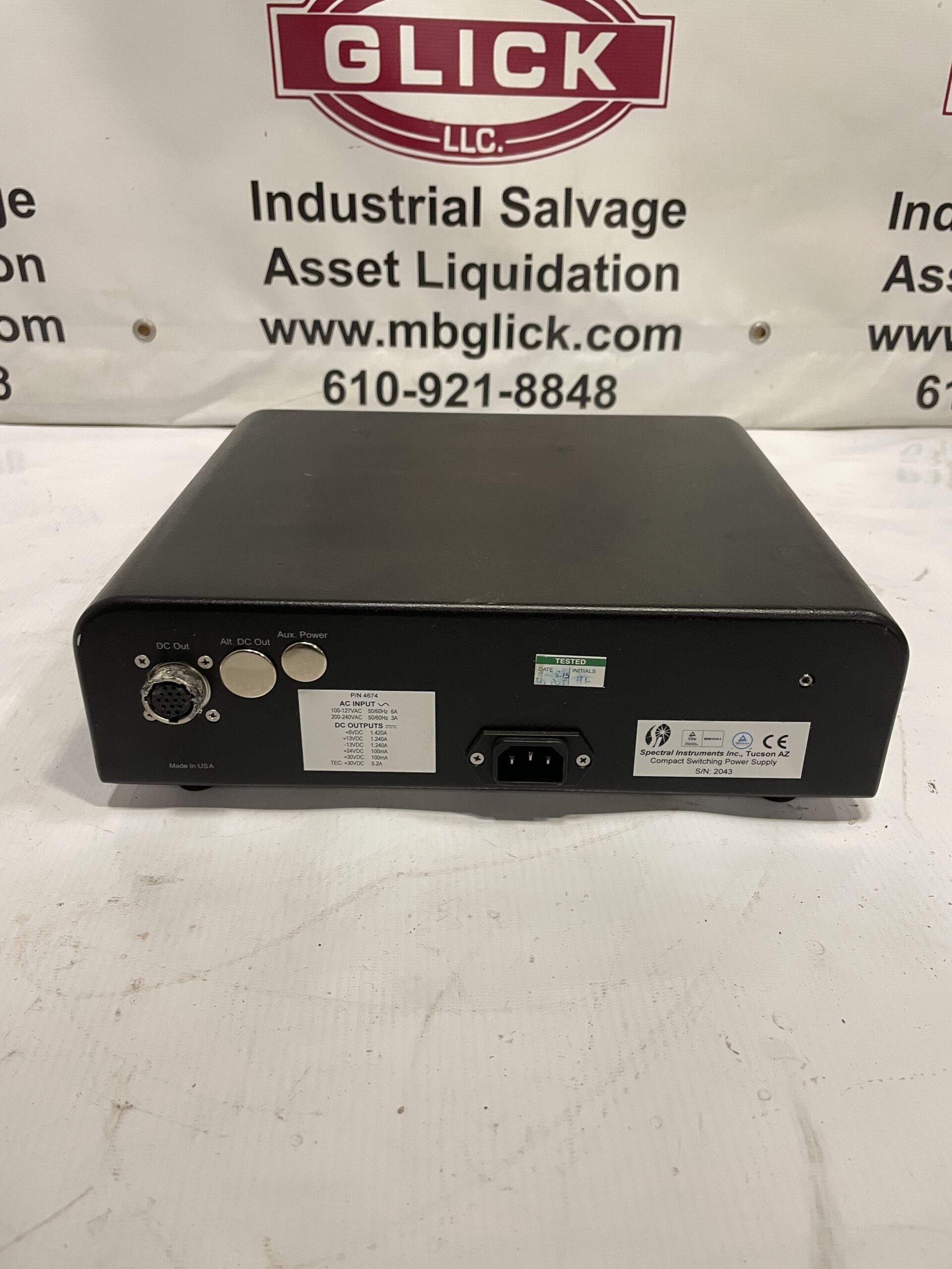 Spectral Instruments 4674 Compact Switching Power Supply 5/13/24/30V DC ...