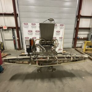 4-Valve Depositor / Bottle Filler 116” x 5-1/2” x 5” ; 4-1/2” Belt