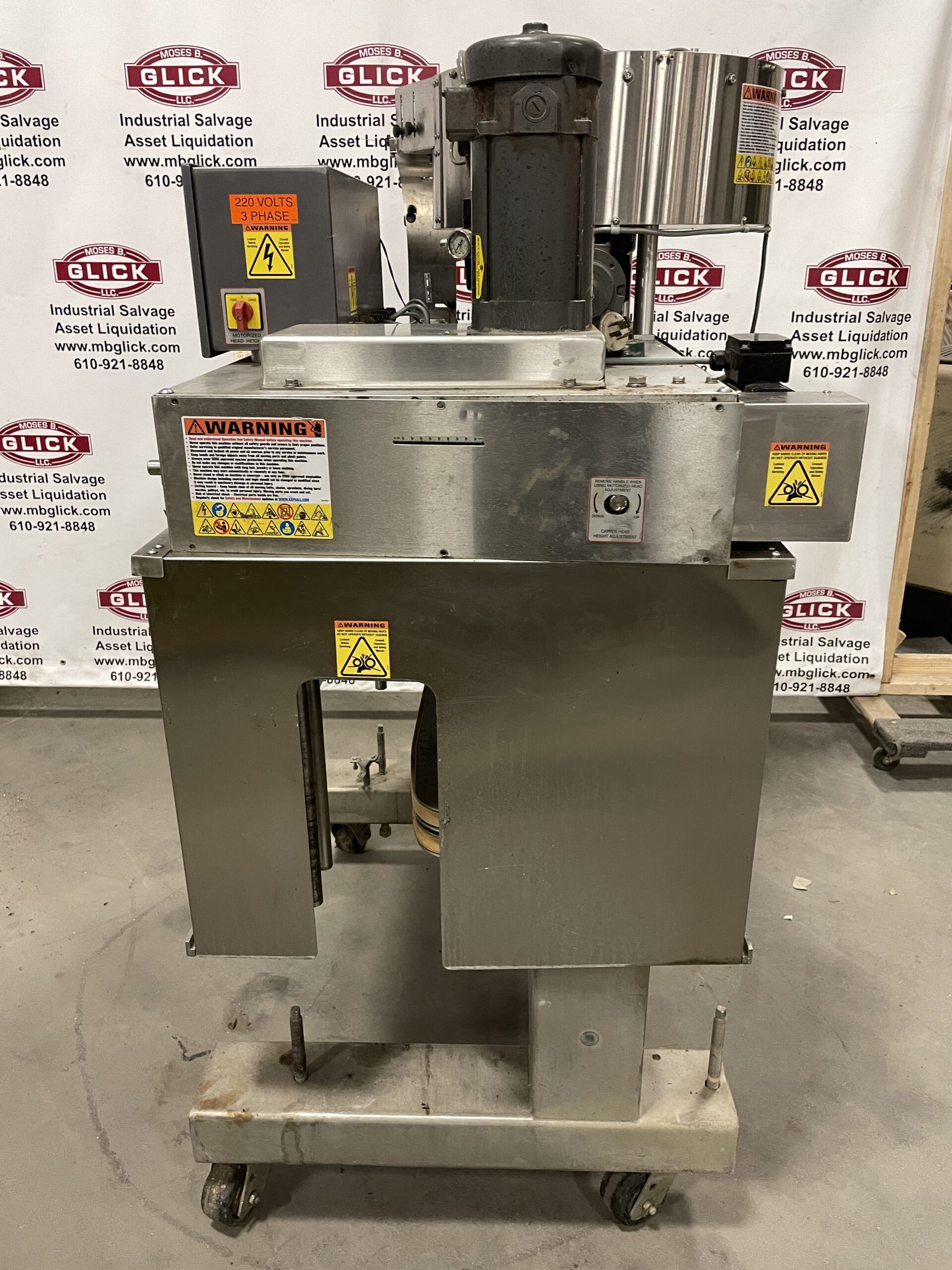 KAPS-ALL C-8 Bottle Capper/Capping Machine 2-1/2” w x 3/4” h Max Cap ...