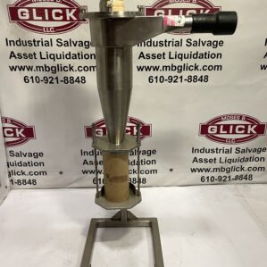 Stainless Steel Laboratory Cyclone Separator, 1/2” OD x 1-3/8” ID ports