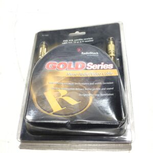 RadioShack 15-1520 Gold Series Mono Audio/Video Cable 12-Feet (3.6m)