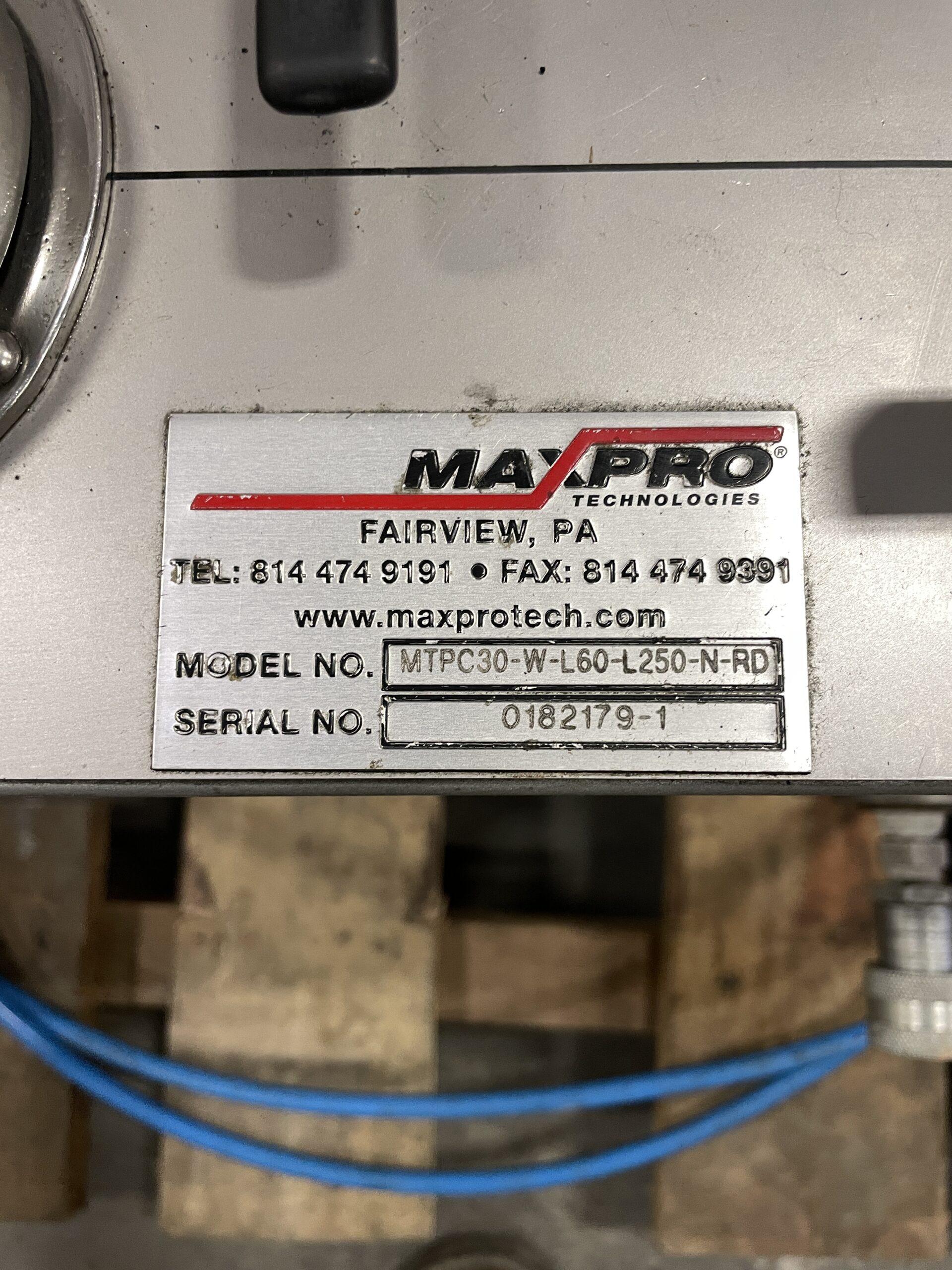 Max Pro Rd MaxPro MTPC30-W-L60-L250-N-RD PowerCube Hydrostatic Test System ...