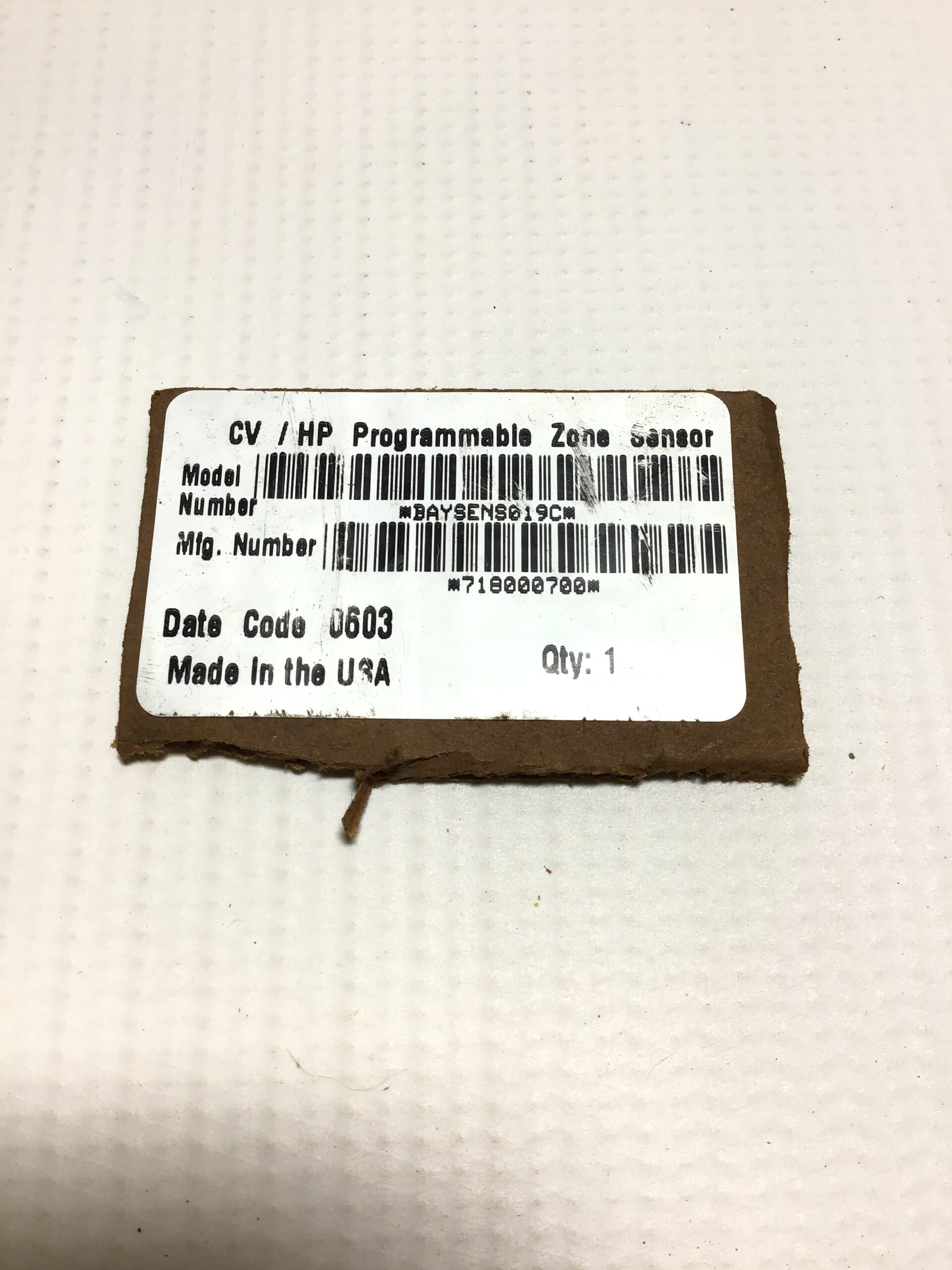 Trane BAYSENS019C Thermostat CV/HP Programmable Zone Sensor – Moses B ...