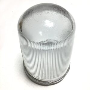 Crouse-Hinds G24 Clear Glass Globe Light Fixture Heat