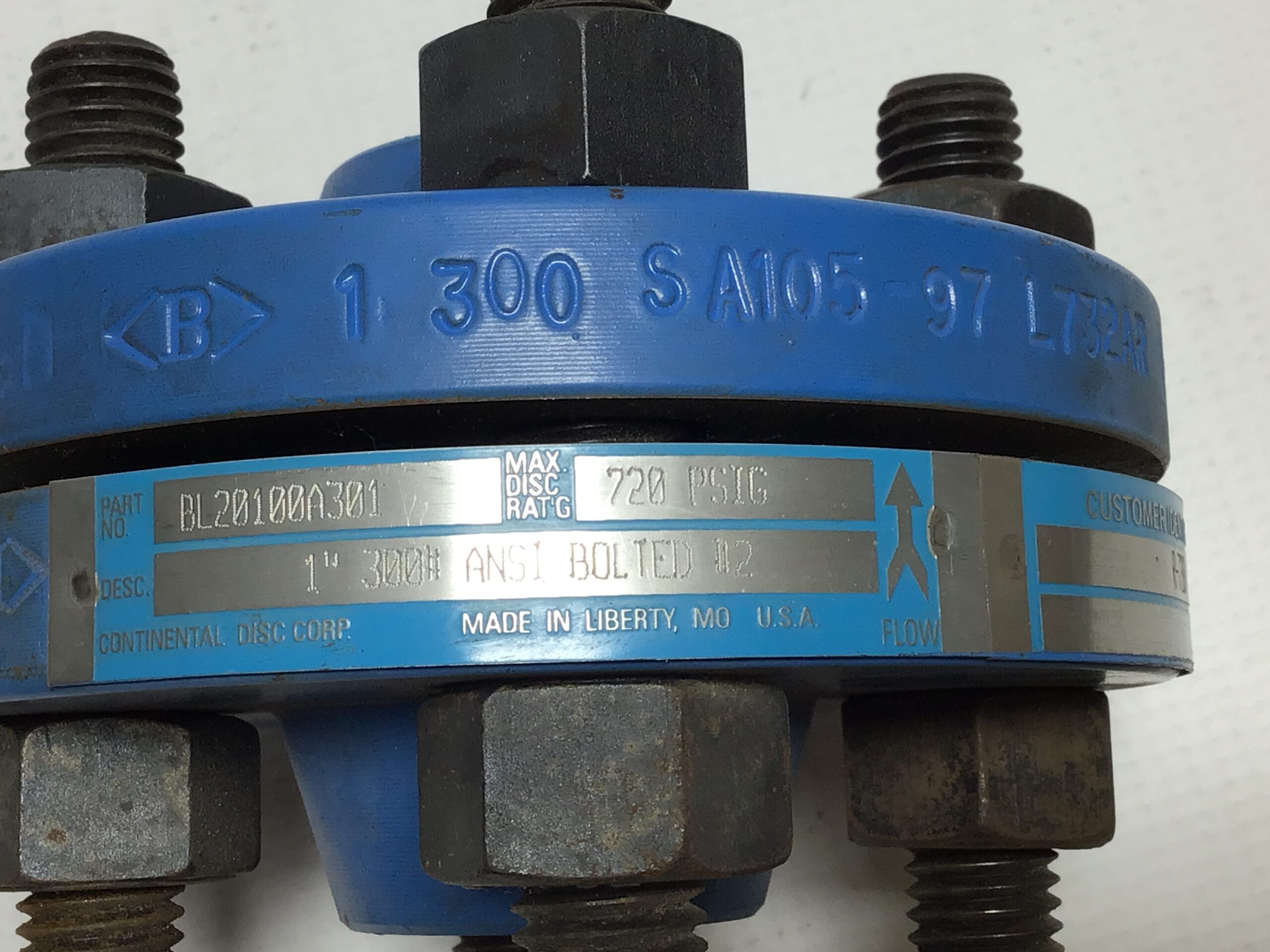 Continental Disc Corp BL20100A301 Rupture Disc Holder – Moses B. Glick