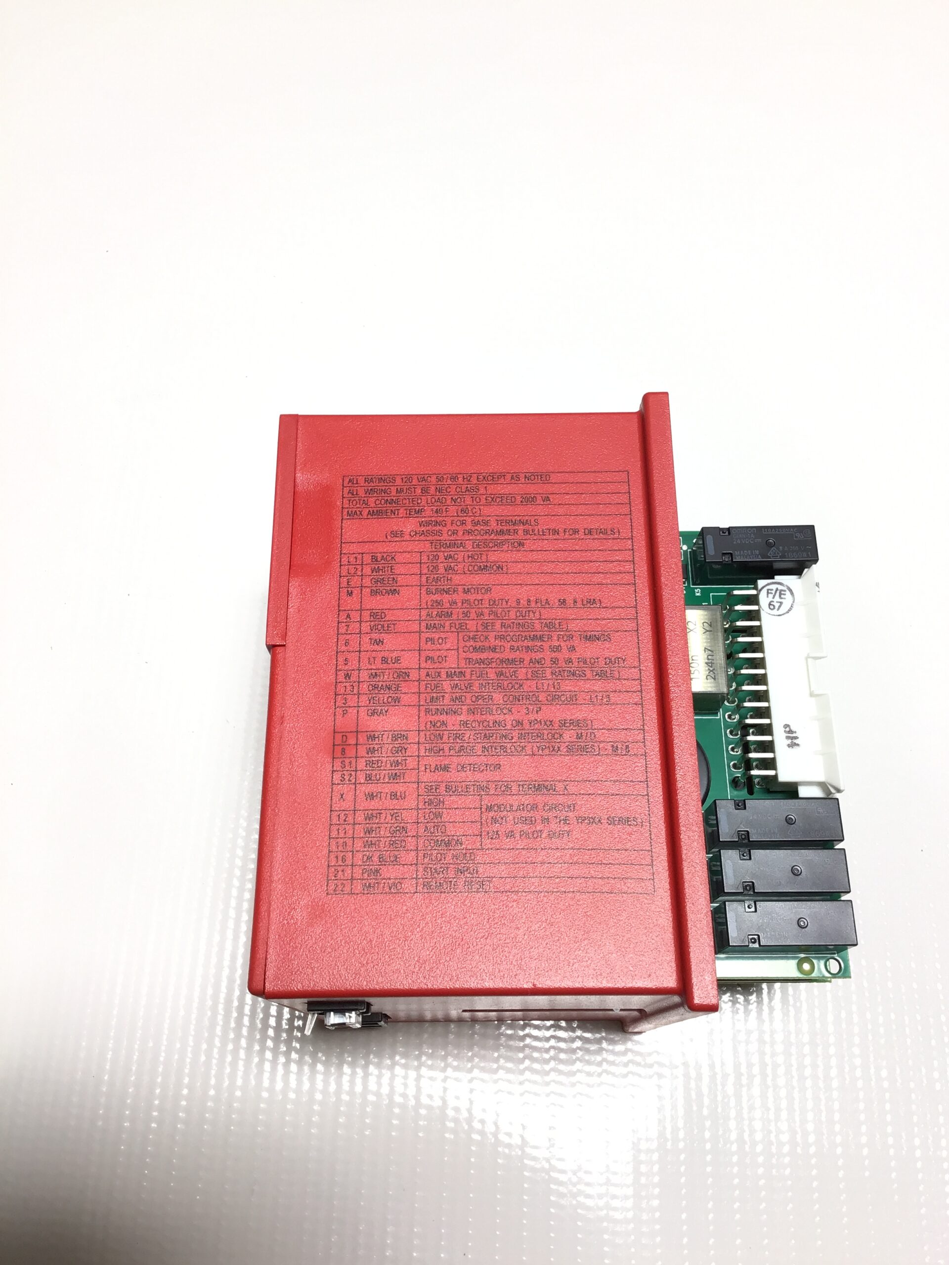 Fireye BurnerLogix YB110IR Safety Control Module Burner Flame Safeguard ...