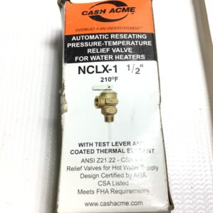 Cash Acme NCLX-1 1/2" Automatic Reseating Pressure-Temperature Relief Valve (Lot of 3)
