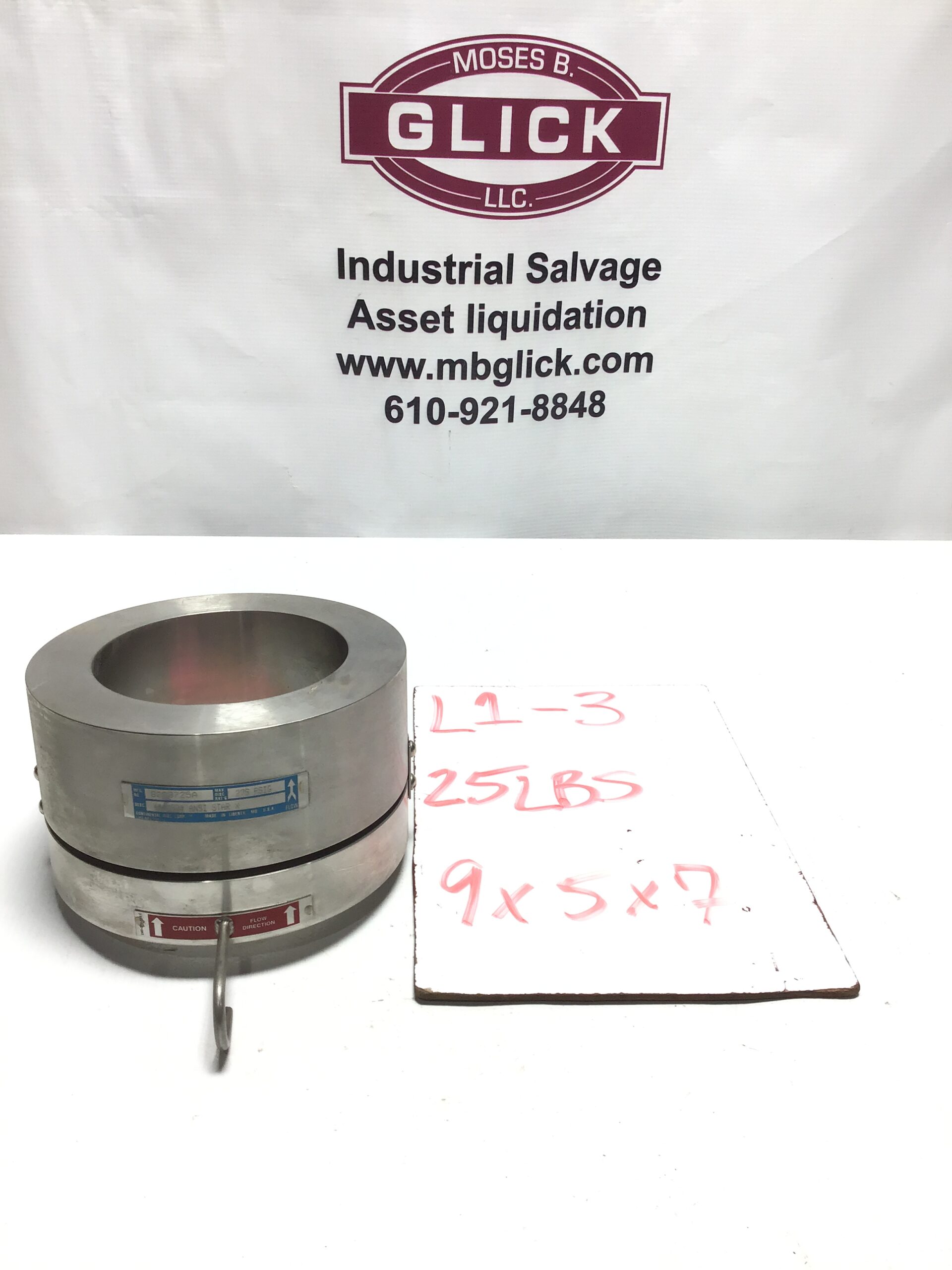 Continental Disc 8028725A Rupture Disc 4″ 275PSIG – Moses B. Glick