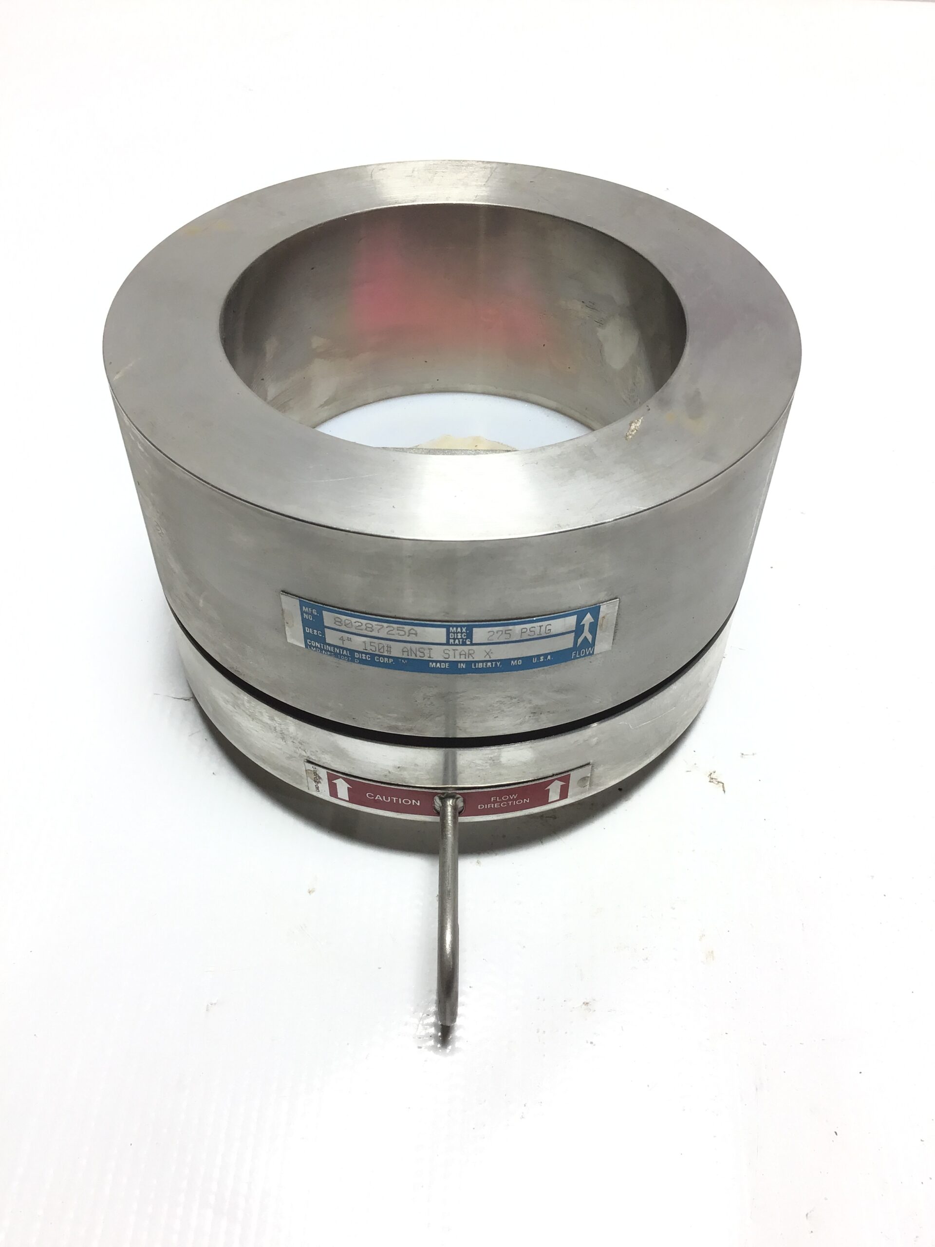 Continental Disc 8028725A Rupture Disc 4″ 275PSIG – Moses B. Glick