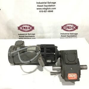 Baldor VM3546 Gearmotor 75:1 Ratio 3Phase 1HP