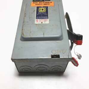 Square D H321N Safety Switch Enclosure Type 1 Max HP 7-1/2