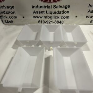 Lot of 5 Frazier & Son Whiz Lifter Elevator Conveyor Food Grade Plastic Buckets