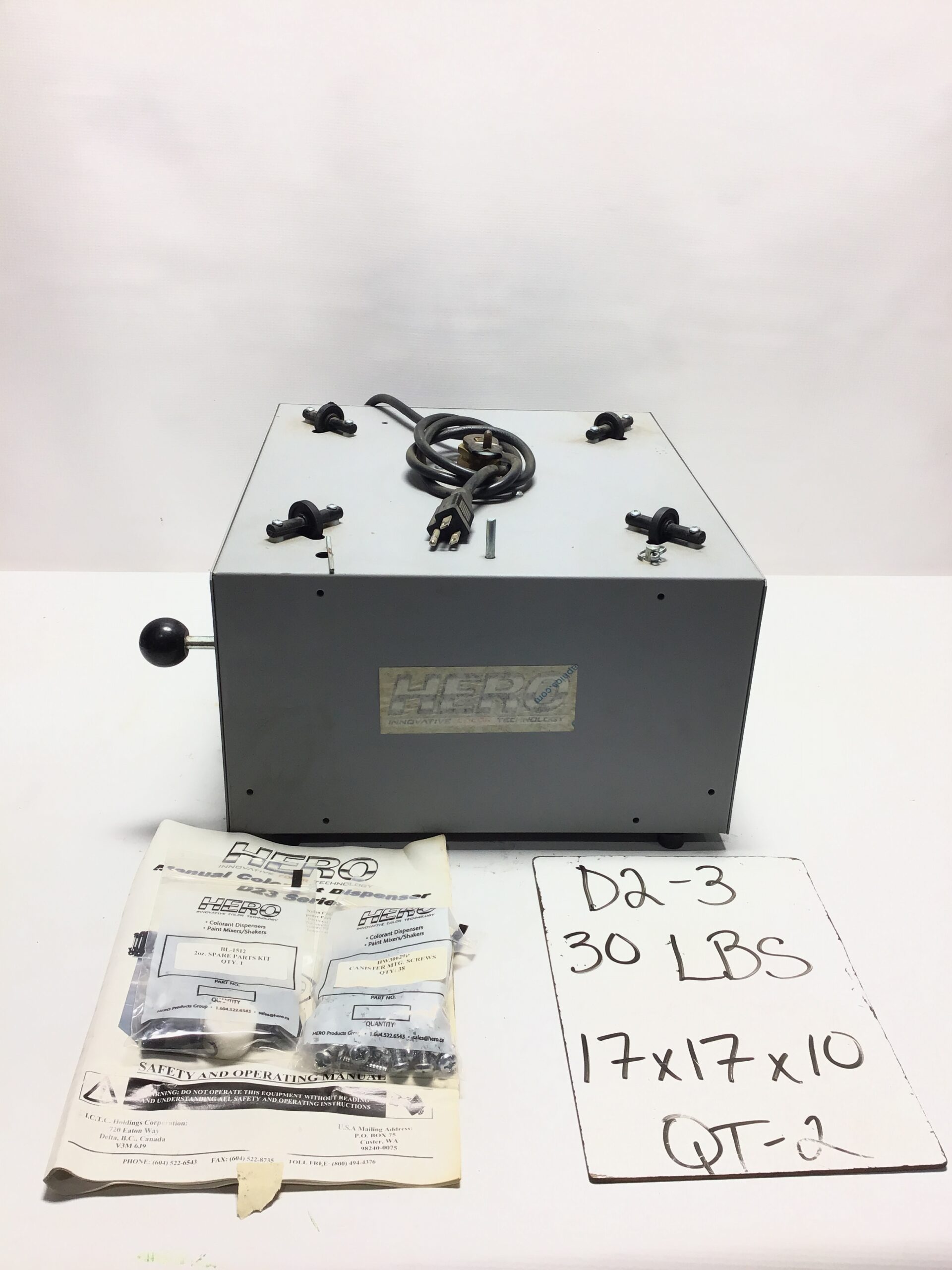 Hero D23PR12C0204E Colorant Dispenser 3A Base (Replacement Part) - Image 11