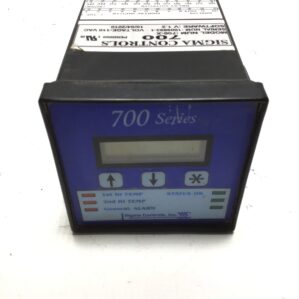 Sigma Controls 700-X Series Pump Controller 110VAC Temp Alarm V1.2
