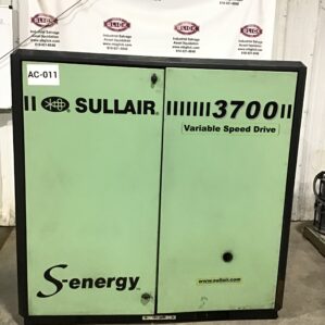 Sullair 3709VA Industrial Rotary Screw Air Compressor 125/135 PSIG