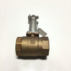 KITZ B12AE 2" Brass Ball Valve 600 CWP w/ Stainless Locking Extension NPT