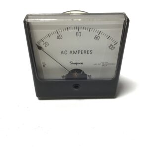 Simpson Electric 1357 Analog AC Ammeter Panel Meter (Lot of 1)