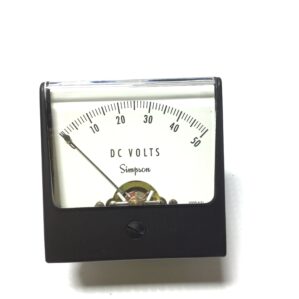 Simpson 1227 Panel Meter DC Volts Range 0-50 (Lot of 1)