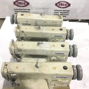 Lot of 4 Brother DB2-B755-3A High-Speed Single Needle Industrial Sewing Machines