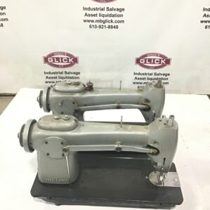 Lot of 2 Vintage White TSM-20 Industrial Sewing Machine