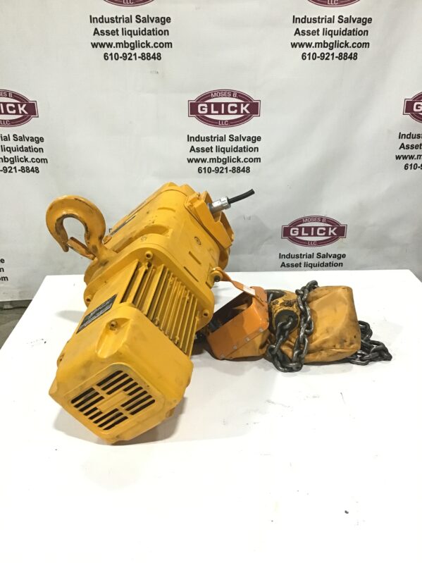 Harrington 2 Ton Electric Chain Hoist 15/5 FT/Min w/ 3 Phase Induction ...