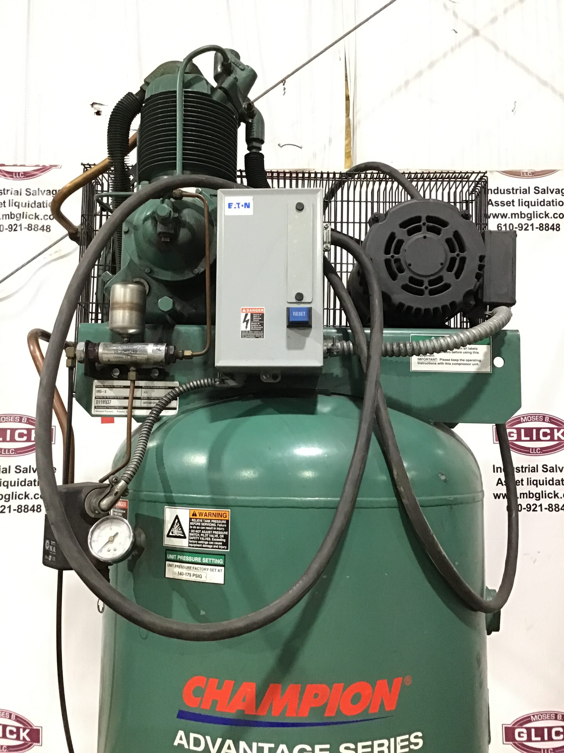 Champion Pneumatic VR5-8 Industrial Vertical Air Compressor Tank