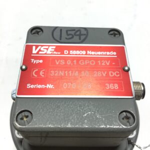 VSE VS0.1GPO12V Gear Flow Meter 10-28VDC