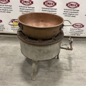Savage 33 Gas Candy Stove Cooker w/ 24" Copper Kettle