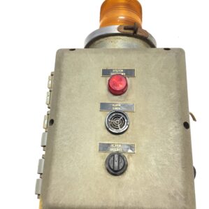 Vintage Industrial Alarm Control Box w/ Strobe Light & Siren