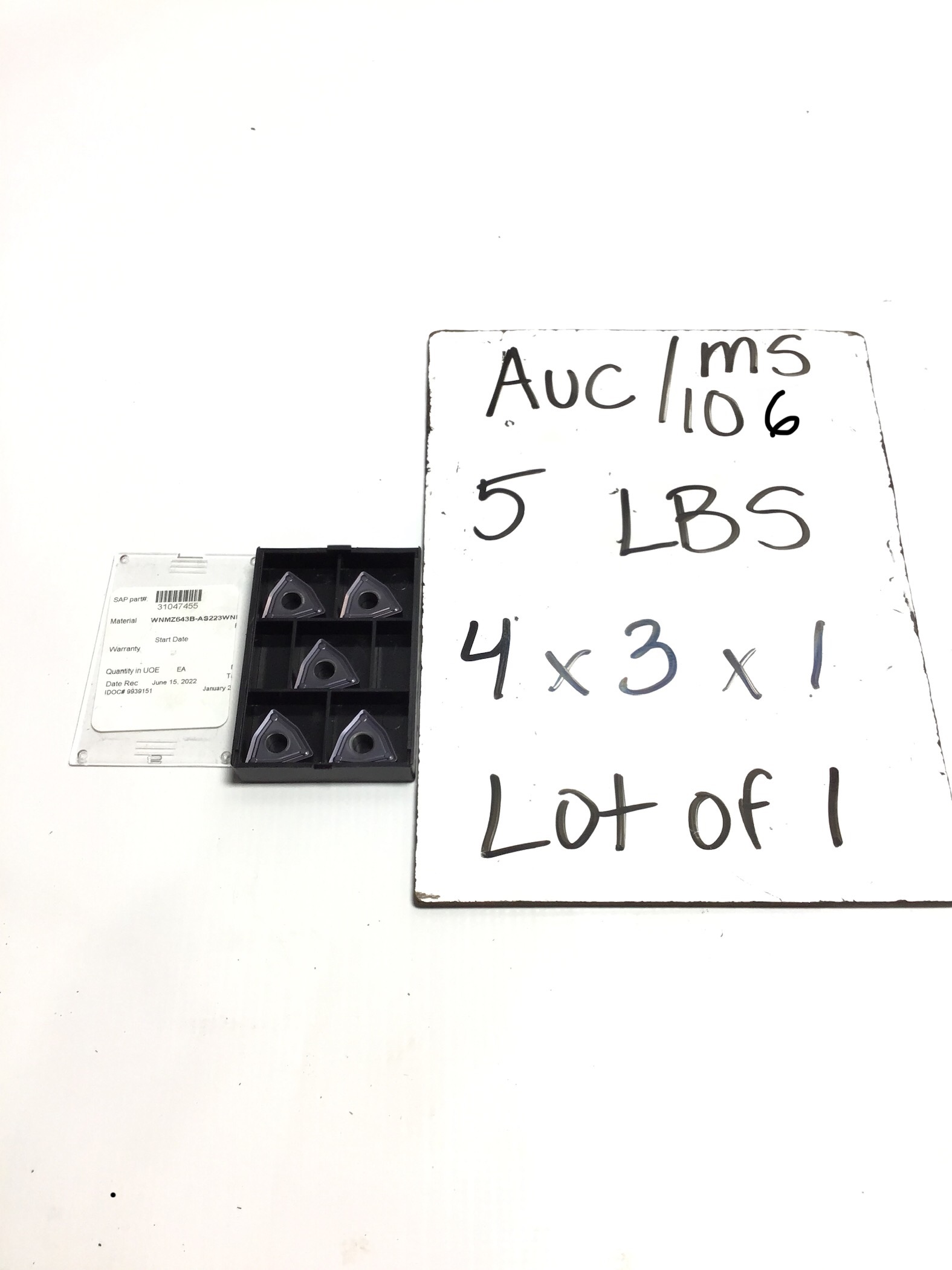 Carbide Turning Inserts WNMZ643B (5 Pieces) – Moses B. Glick