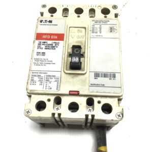 Eaton HFD3150BP10 Industrial Circuit Breaker 15 Amps 3P