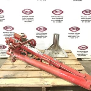 Thern 110 Portable Davit Crane Lifting 2000Lbs W/Leeson Electric Motor 1.3HP 1PH