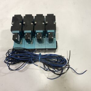 MAC 82A-AD-BKA-TU-DFF6-1DK 4-Valve Directional Control Valve Manifold 24V 150PSI