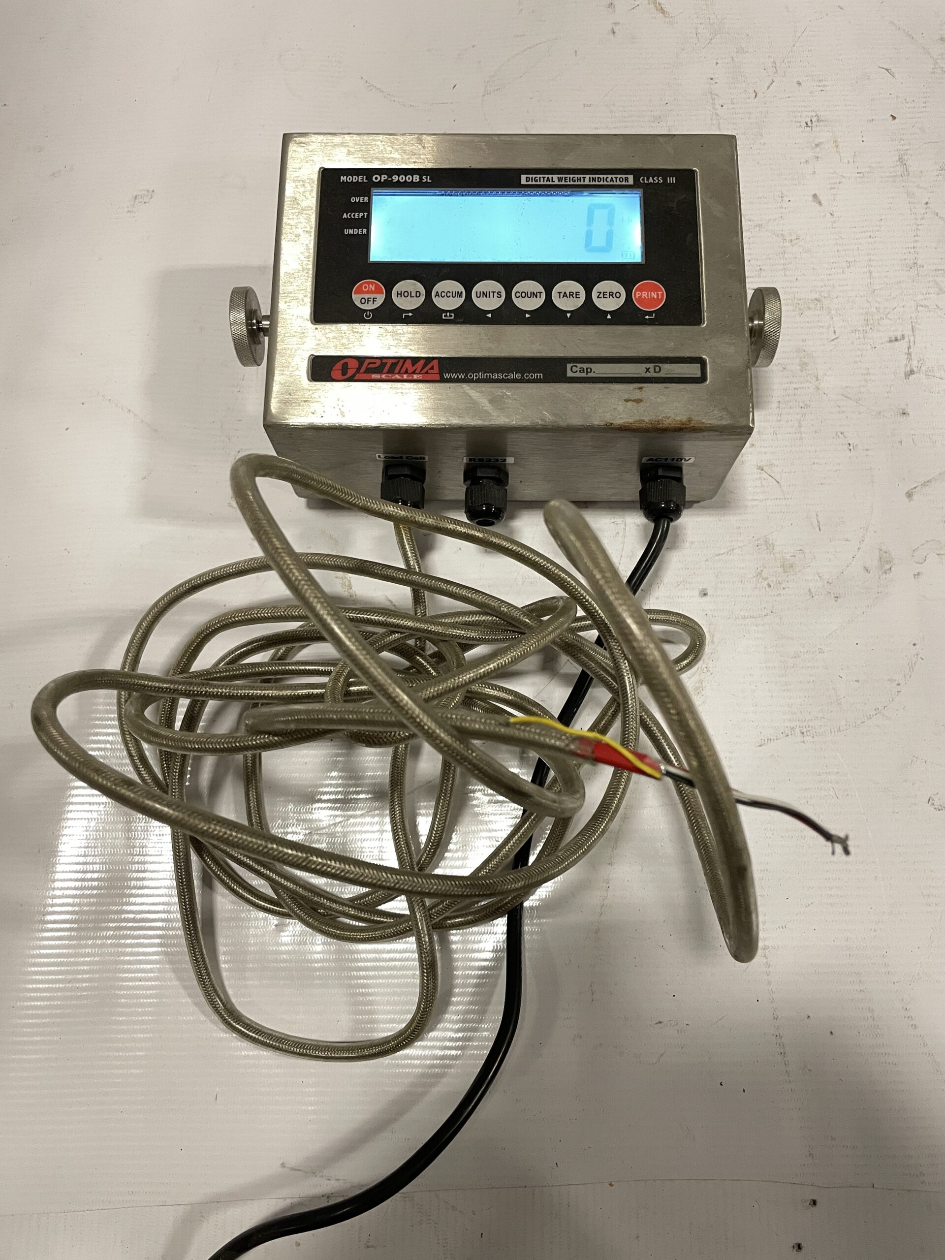 Optima OP-900B-SL-23 Digital Scale Weight Indicator/Readout 5000LBS