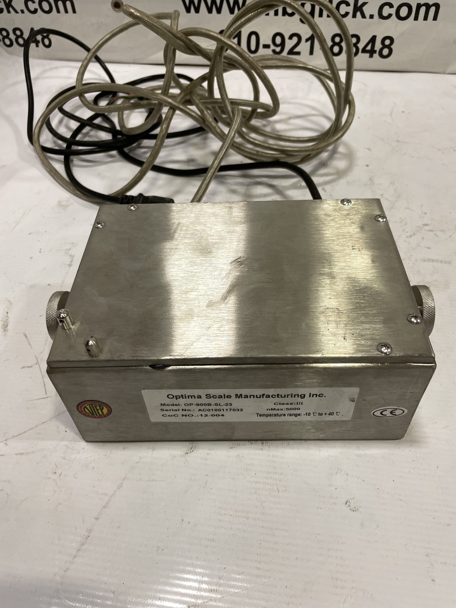 Optima OP-900B-SL-23 Digital Scale Weight Indicator/Readout 5000LBS - Image 3