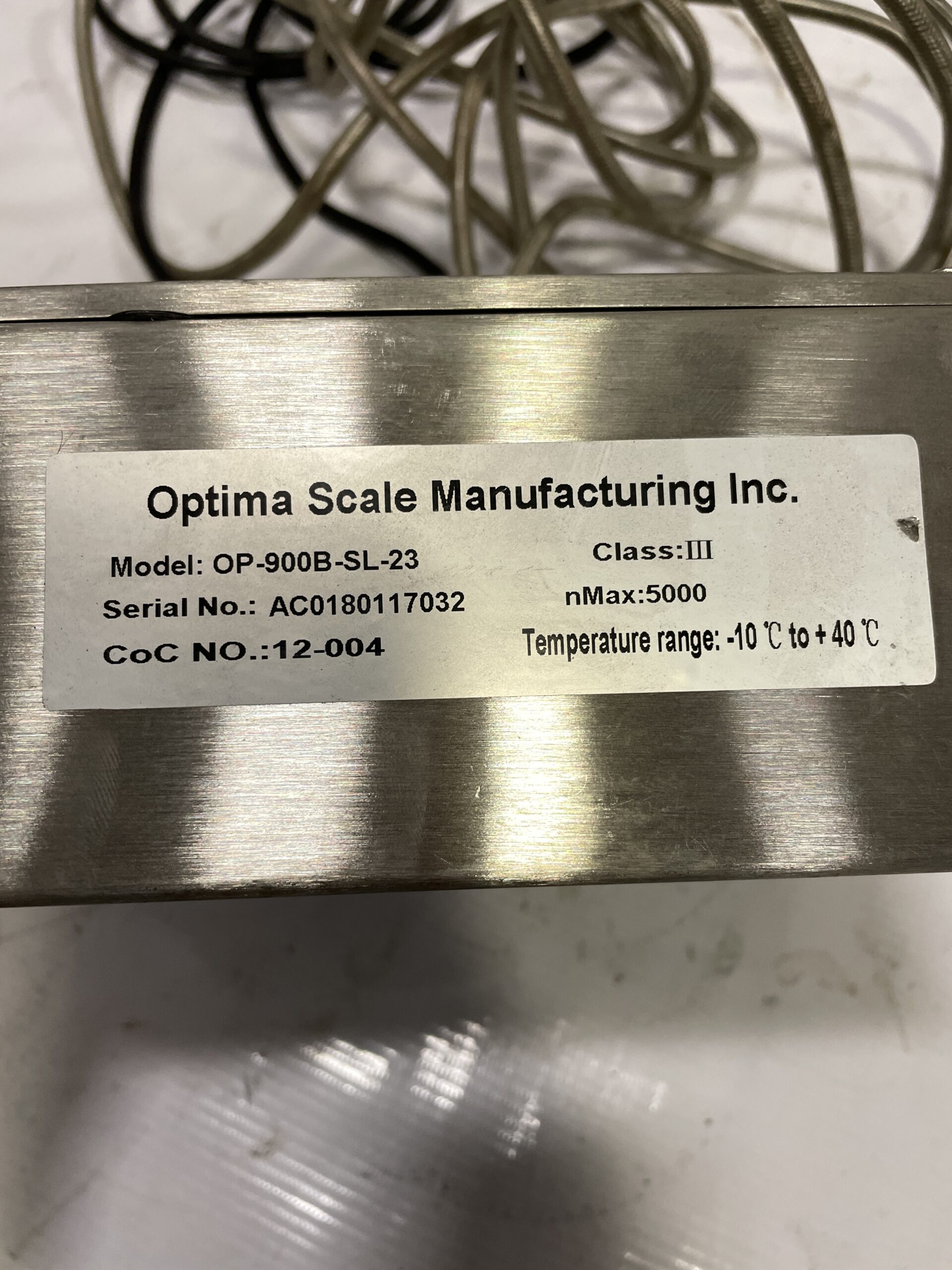 Optima OP-900B-SL-23 Digital Scale Weight Indicator/Readout 5000LBS - Image 6