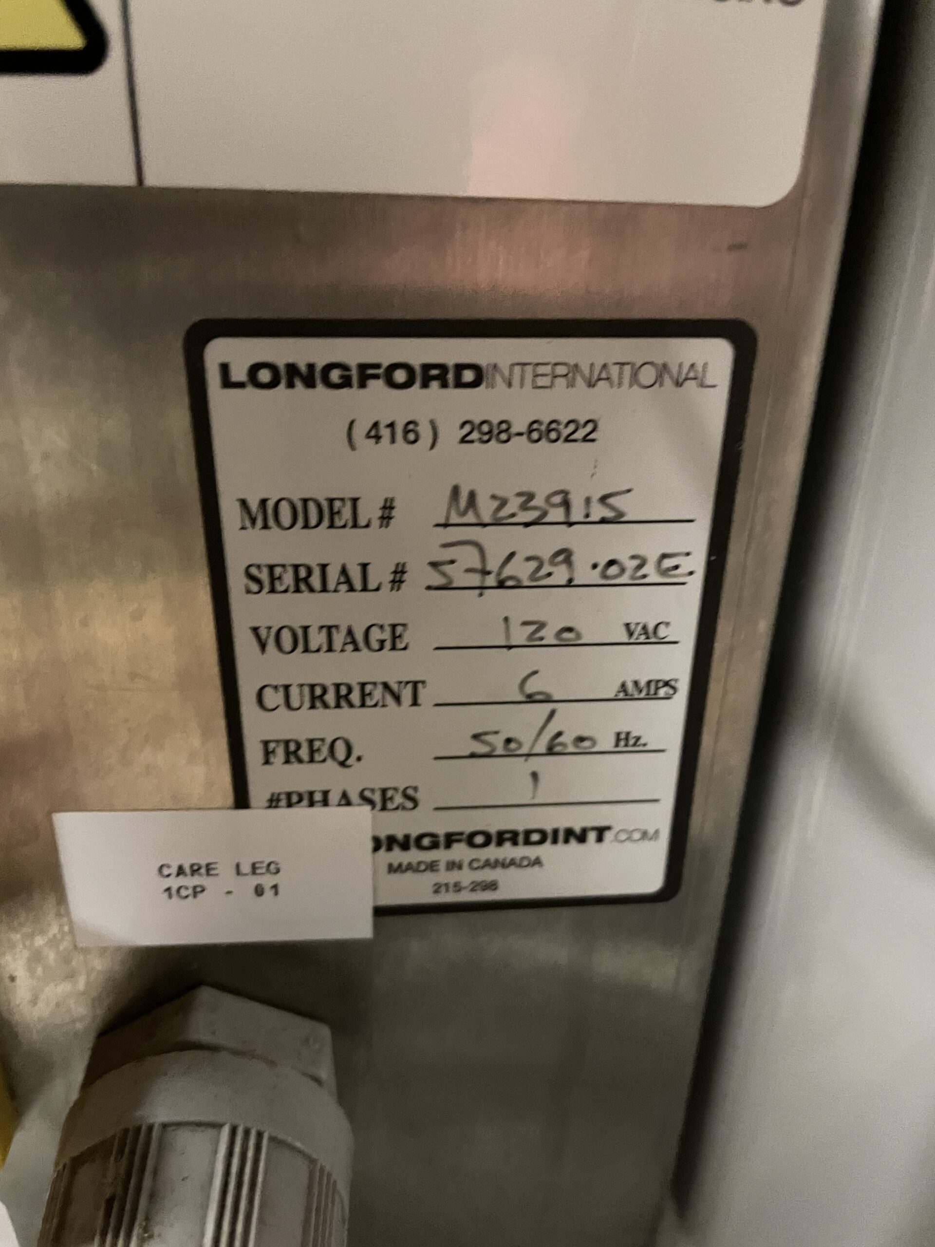 Longford International M23915 Friction Card Feeder 120V 1PH - Image 11