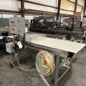 32" Portable SS Powered Belt Conveyor 89" Long x 41" High 57.5RPM