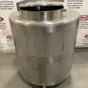 150 Gallon Single Wall 316 Stainless Steel Mixing/Process/Storage Tank