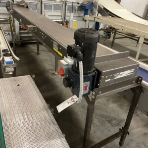 15" Arrowhead Steel Powered Belt Conveyor 163" Long x 46" High 460V 3PH