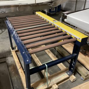 28" Steel Powered Chain Driven Roller Conveyor 60" Long x 32" High 117RPM