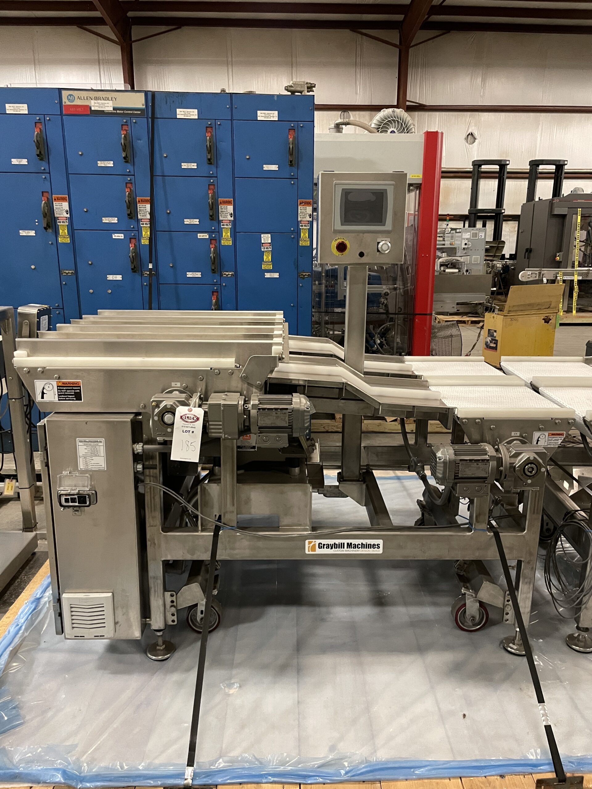 Graybill SS Vibratory Adjustable 6 Lane Merging Conveyor System 40"-34" H - Image 12