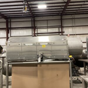 30" Graybill 15870-5 Stainless Continuous Heated Coating Pan/Seasoning Drum 10'L