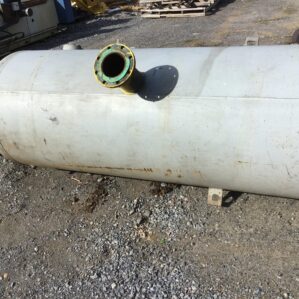 Steel Pressure Vessel Horizontal Air Receiver Tank ASME 7” Flange 400 gal