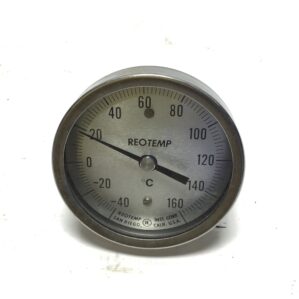 REOTEMP Temperature Gauge Thermometer 2" Analog Dial Stainless Steel