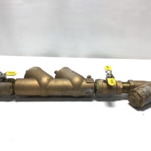 Apollo-Conbraco 40107T2 Double Check Valve Backflow Preventer 1-1/2" w/Ball Valves & Y Strainer