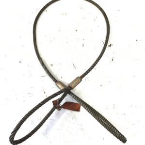 Heavy Duty 1/2" Steel Wire Rope Choker Sling Cable Loop w/ Swaged Eyes