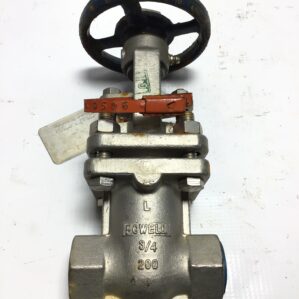 Powell 2490GPGG Gate Valve 3/4"NPT 400 WOG